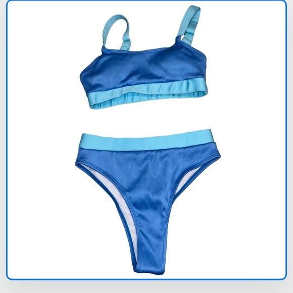 SHEIN High Waisted Cheeky Two Piece Women's Swimsuit Size S - Picture 2 of 5